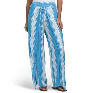 SENSEA Bright Blue Wrap Front Cover-up Pants